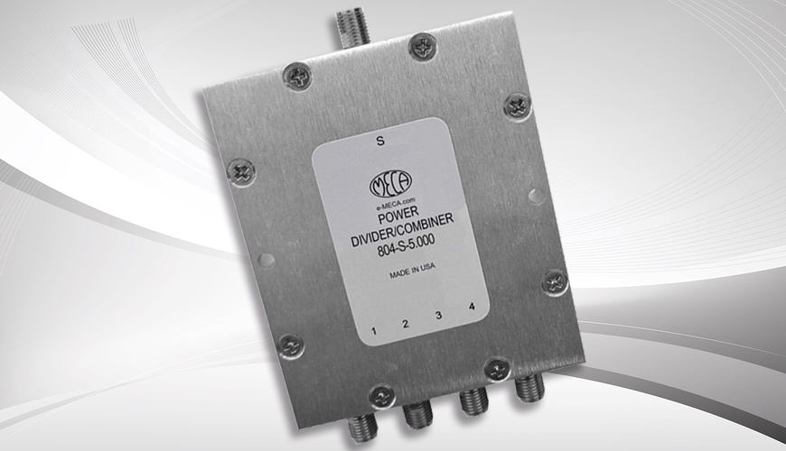 MECA Extends 2-8GHz Broadband Power Divider Series with New 4-Way (SMA) Model