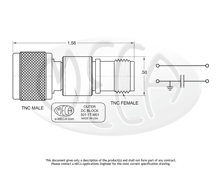 501-1T-M01, 200 Volts, TNC, 0.01-18.0 GHz