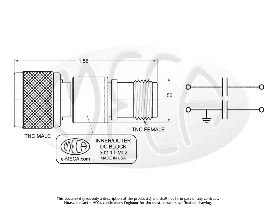 502-1T-M02, 200 Volts, TNC, 0.01-18.0 GHz