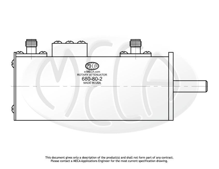 680-80-2, SMA-Female, 2 Watts, Hz-2.500 GHz