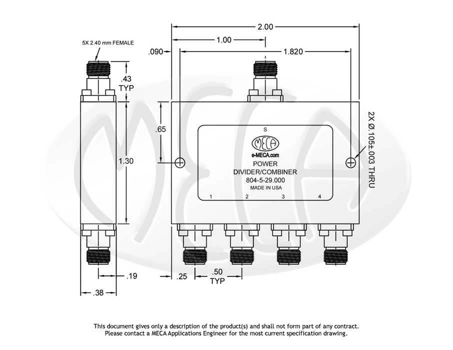 804-5-29.000, 2.4mm, 18.000-40.000 GHz