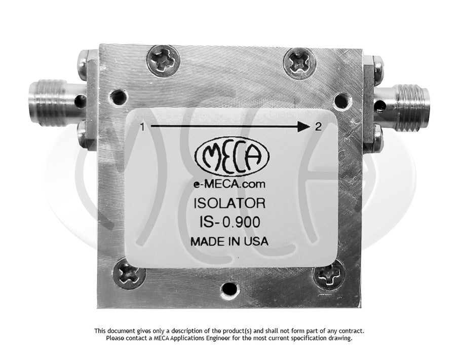 IS-0.900, 10 Watts, SMA-Female 0.800-1.000 GHz