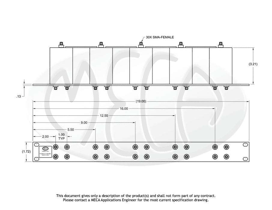 R10802-2-3.300-M01, SMA, 2-Way, 0.600-6.000 GHz