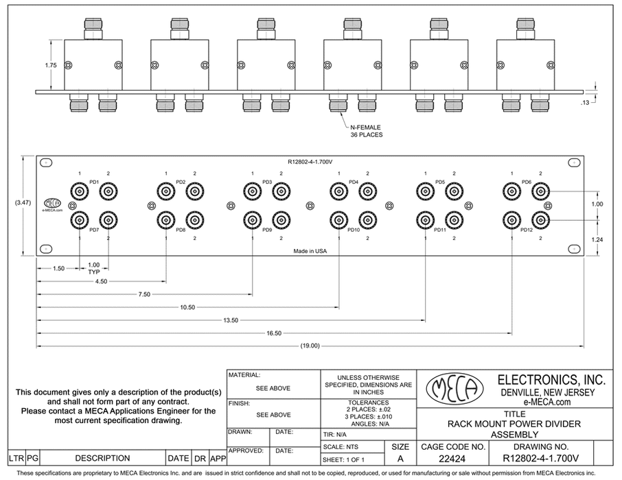 R12802-4-1.700V, 2-Way, 0.698-2.7 GHz