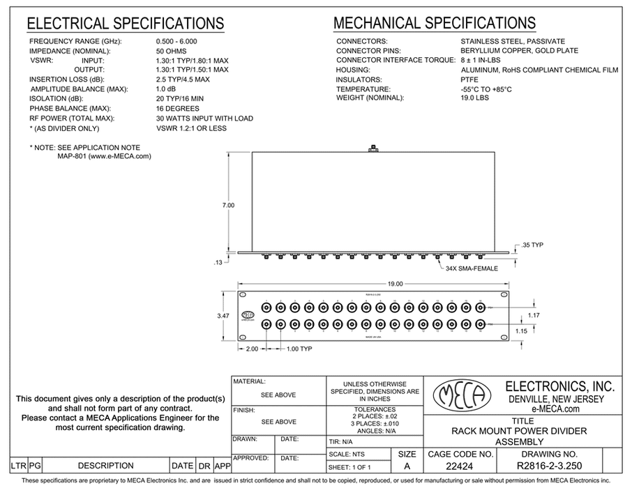 R2816-2-3.250, 16-Way, 0.500-6.000 GHz