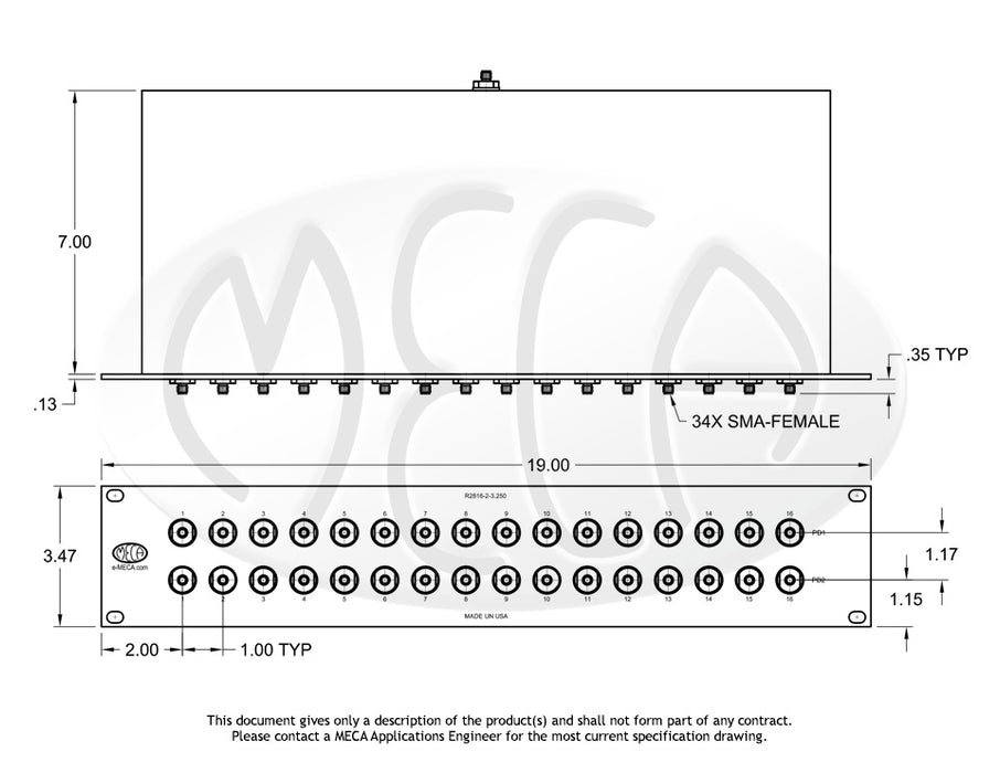R2816-2-3.250, 16-Way, 0.500-6.000 GHz