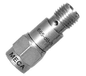 RF Attenuator, 665-10-1, SMA-Type, 2 Watts, DC-18.0 GHz — MECA