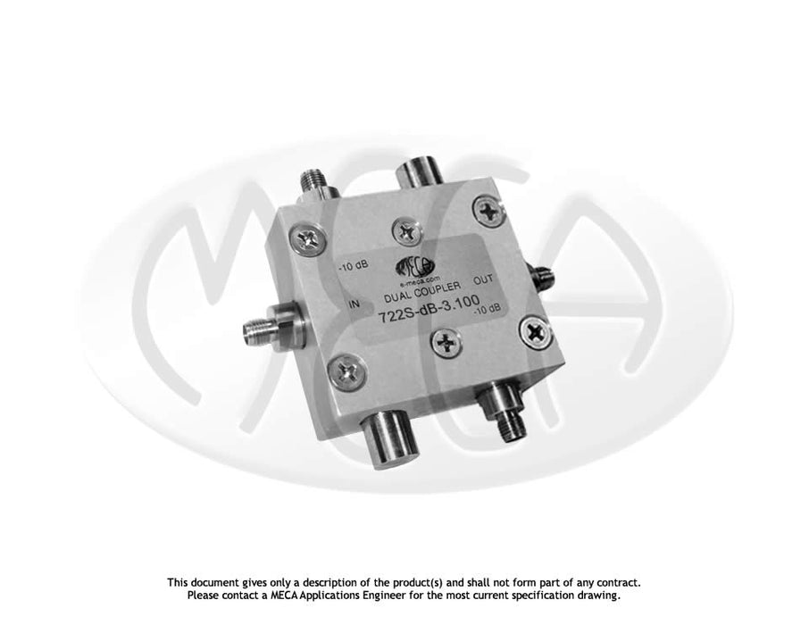 MECA Electronics SMA-Female 100 Watts Dual Couplers