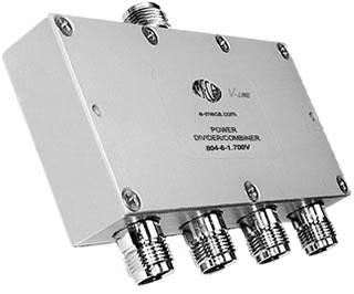 804-6-1.700V 4-Way TNC-F Power Dividers