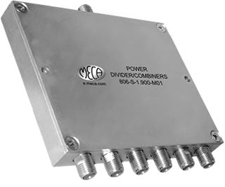 6 W SMA-F Power Divider, 806-S-1.900-M01, 0.8-3.0 GHz — MECA