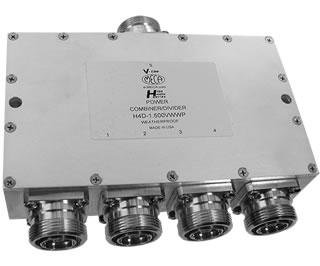 H4D-1.500VWWP 4-Way 7/16-DIN Power Divider