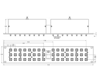 R6808-10-1.700V Integrated Assemblies 8-Way QMA-Female